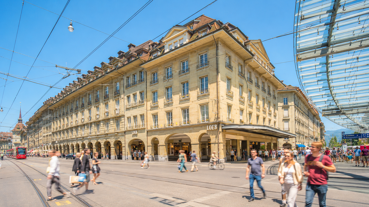 LOEB Warenhaus on Spitalgasse in Bern
