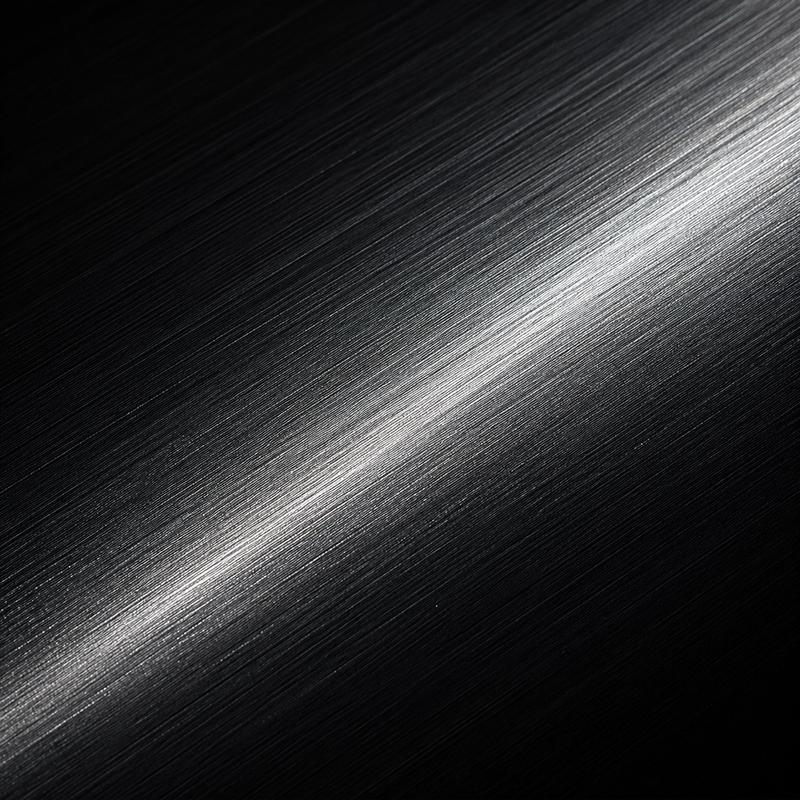 Macro of brushed 316L stainless steel grain